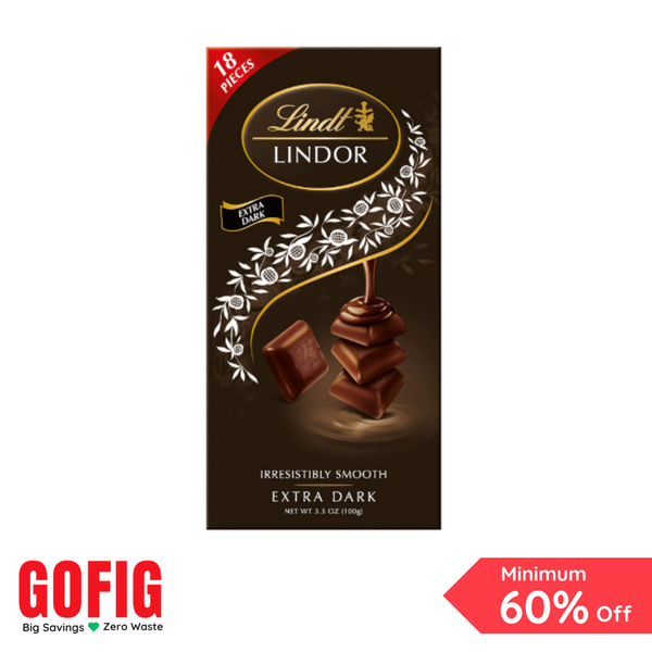 Lindt Smooth Melting Chocolate Singles - Extra Dark (100 g)