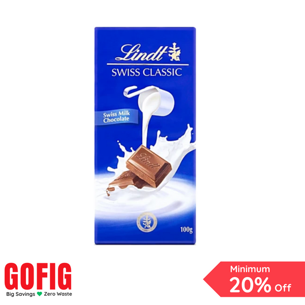 Lindt Swiss Classic Milk Chocolate (100 g)