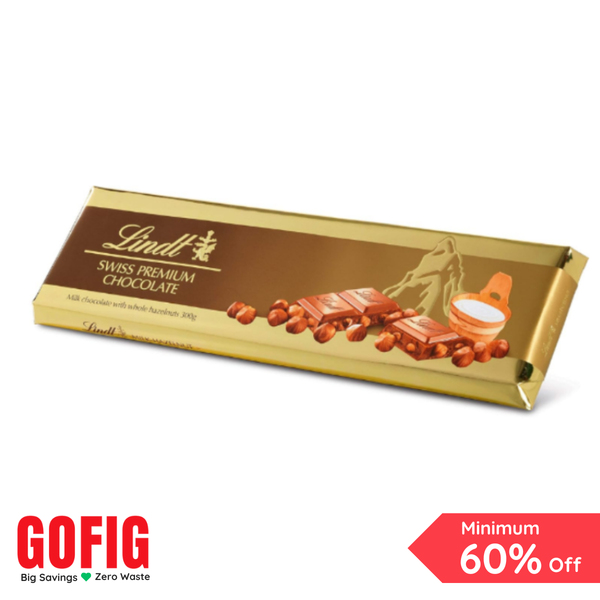 Lindt Swiss Premium Chocolate Milk Chocolate Hazelnut (300 g)