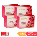Loyka Almond Caramel Gourmet Dates Box (100 g) - Pack of 4
