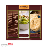 Loyka Dubai pistachio Kunafa chocolate bar (89 g)