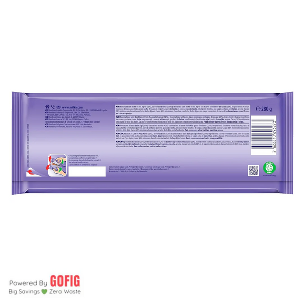 Milka Triolade Chocolate Bar (280 g)