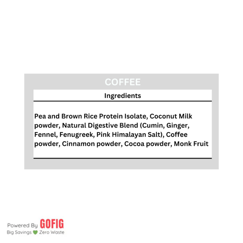 Nature Fuel Clean Plant Protein - Coffee (500 g)