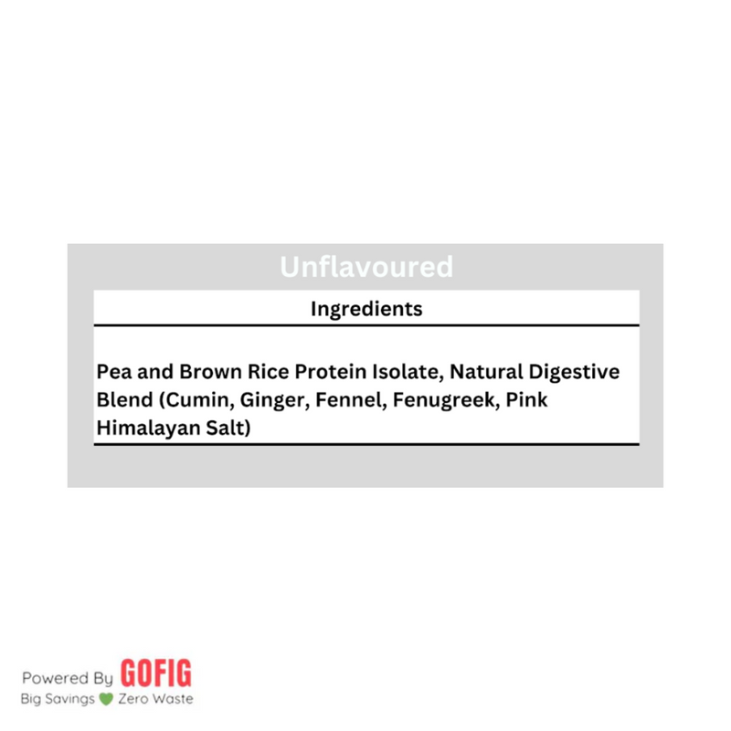 Nature Fuel Clean Plant Protein - Unflavoured (500 g)