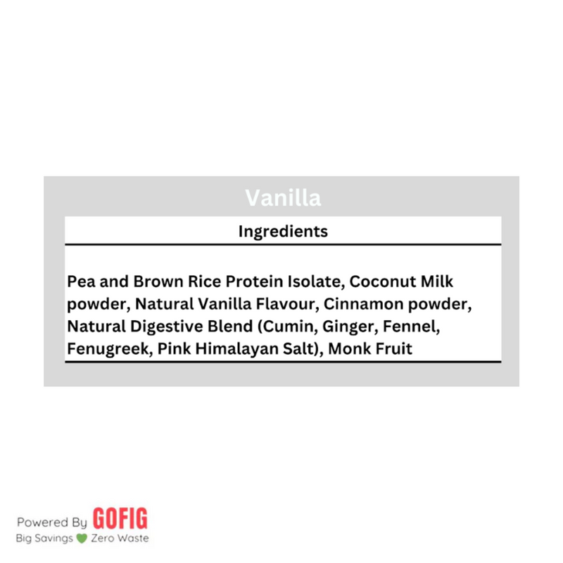 Nature Fuel Clean Plant Protein - Vanilla (500 g)