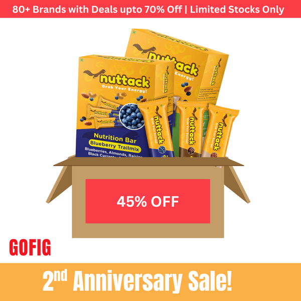 Nuttack Energy Bars Steal Deal Box (12 Bars)