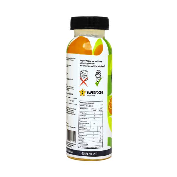 Utopian Orange & Honey Juice (200 ml) - Pack of 4