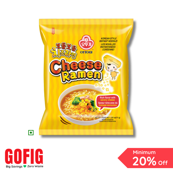 Ottogi Cheese Ramen Korean Style Veg (111 g)