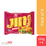 Ottogi Jin Ramen Spicy (120 g) - Pack of 4