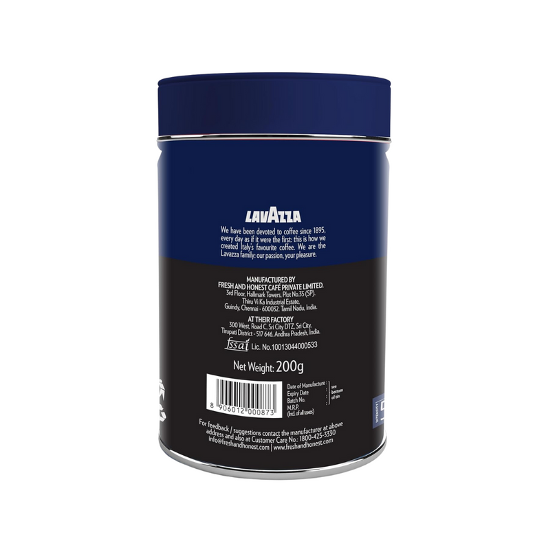 Lavazza Mattino Supreme | Pure Ground Coffee | Premium Arabica | Medium Roast Roast & Ground Coffee (200 g)
