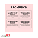 PROMUNCH Roasted Soya Crunchies Assorted Pack of 4 - (150 g each)