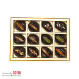 Saffron & Mishri The Deserts Gold Premium Stuffed dates - 12 Pcs (240 g)
