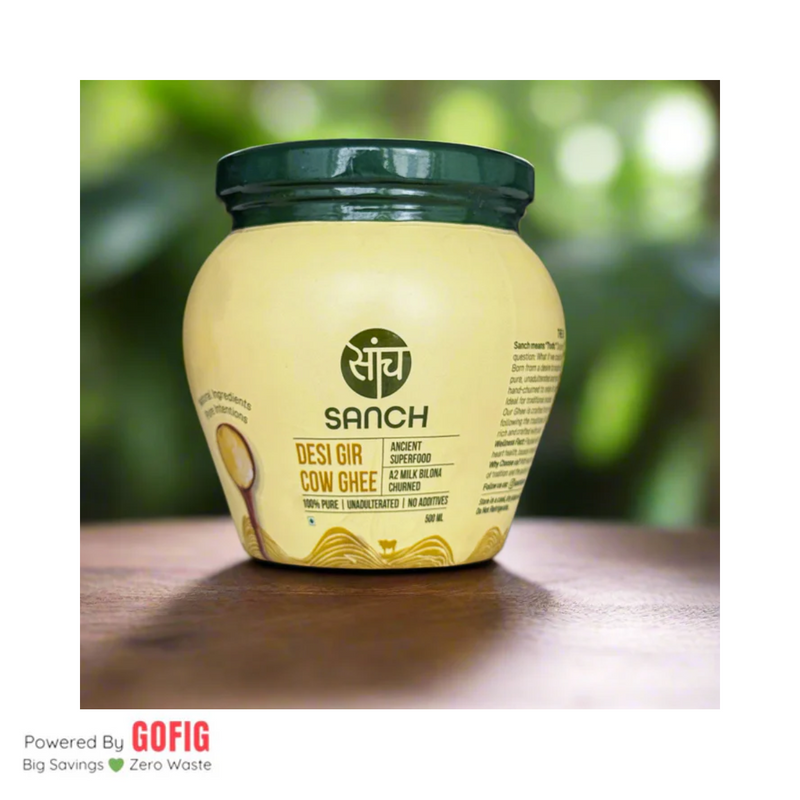 Sanch Farms A2 Bilona Gir Cow Ghee (500 ml)