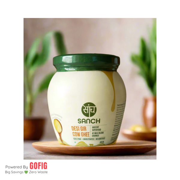 Sanch Farms A2 Bilona Gir Cow Ghee (500 ml)
