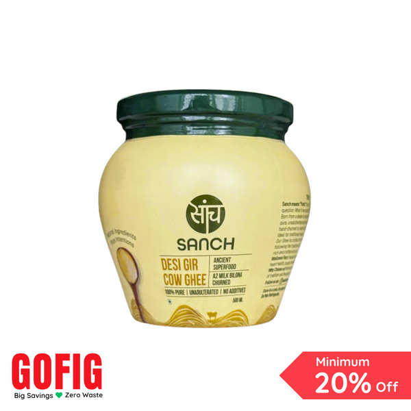 Sanch Farms A2 Bilona Gir Cow Ghee (500 ml)