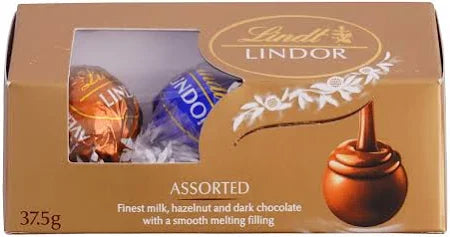 Lindt Lindor Assorted Trio Pack (37.5 g) - Pack of 6