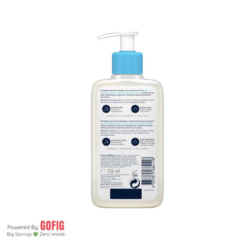 CeraVe SA Smoothing Cleanser (236 ml)