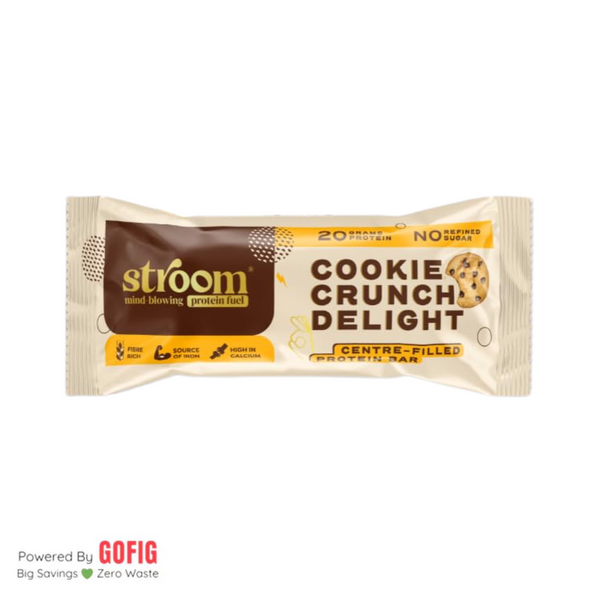Stroom 20G Cookie Crunch Delight Protein Bar (63 g) - Pack of 2