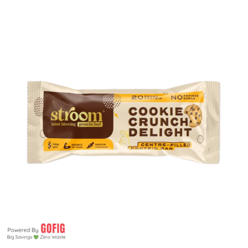 Stroom 20G Cookie Crunch Delight Protein Bar (63 g) - Pack of 2