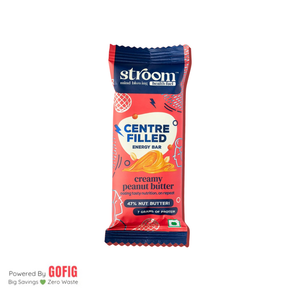 Stroom Creamy Peanut Butter Energy Bar (36 g) - Pack of 2
