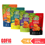 Super Munchies Banana Chips Assorted (58 g) - Pack of 4