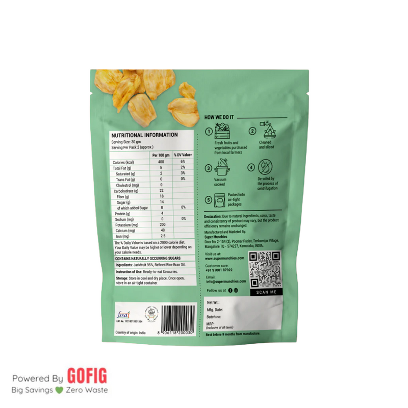 Super Munchies Jackfruit (50 g) - Pack of 2