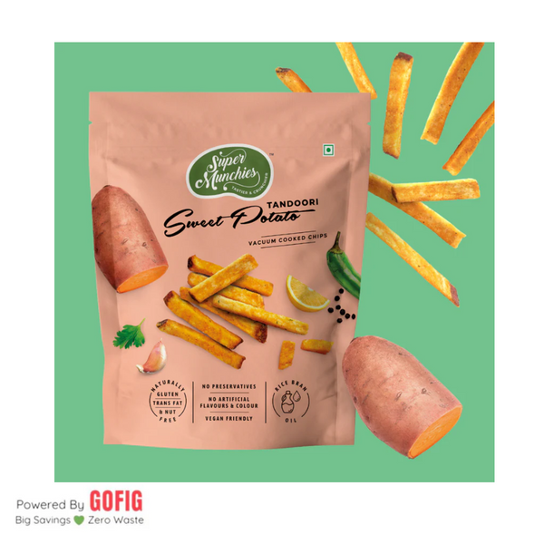 Super Munchies Tandoori Sweet Potato (65 g) - Pack of 2