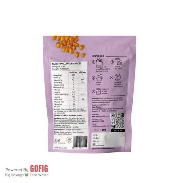 Super Munchies Tandoori Corn (60 g) - Pack of 2