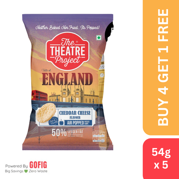 The Theatre Project Chips- England Cheddar Cheese (54 g) - BUY 4 GET 1 FREE