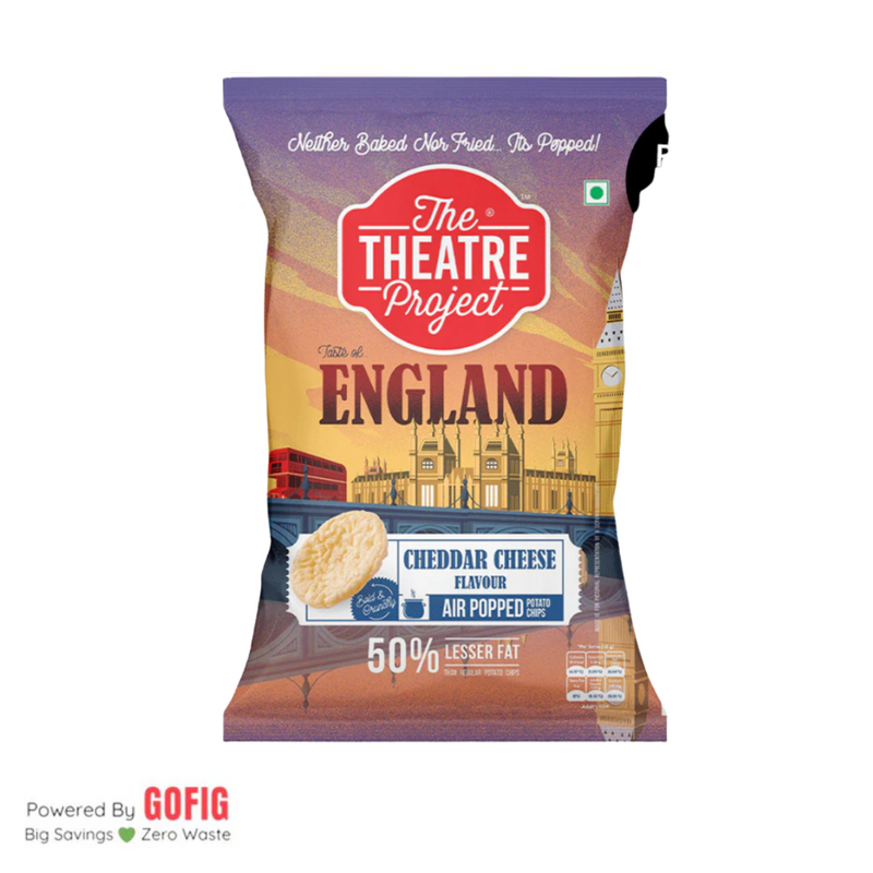 The Theatre Project Chips- England Cheddar Cheese (54 g) - BUY 4 GET 1 FREE