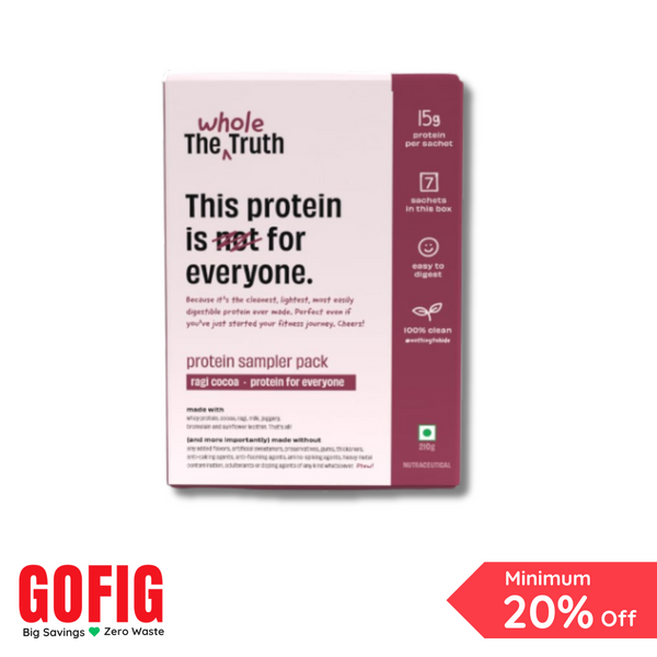 TWT Sampler Beginner Ragi Protein Powder (15 g) Protein (210 g)