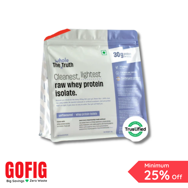 TWT Unflavoured Isolate Protein Powder - 30G Protein (1000 g)