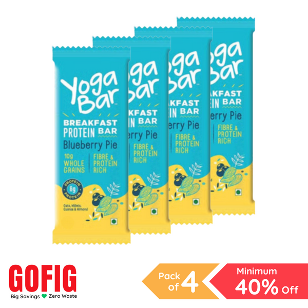 Yoga Bar Blueberry Pie Breakfast Bar (45 g) - Pack of 4