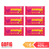 Yogabar Strong Choco Peanut Butter Protein Bars (50 g) - Pack of 6